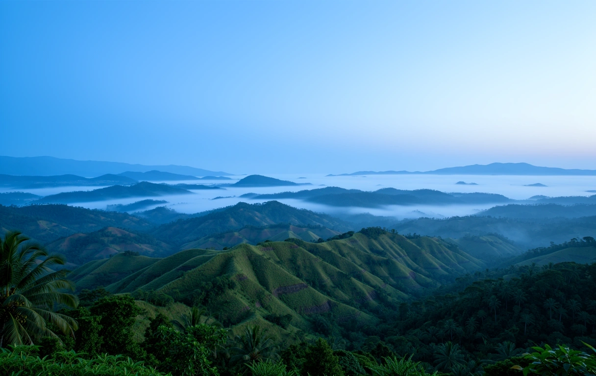 Serene landscape of Indonesia